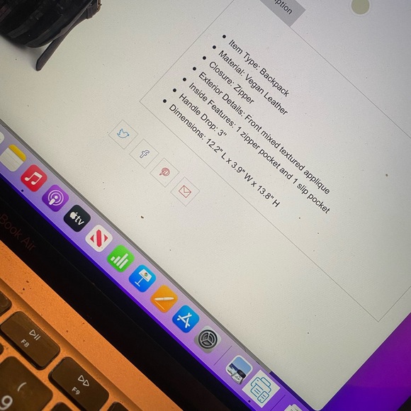 Moda Luxe Burgundy Fiona Backpack - Picture 4 of 6